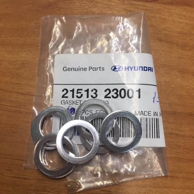 Кольцо уплотнительное сливной пробки Hyundai 21513-23001